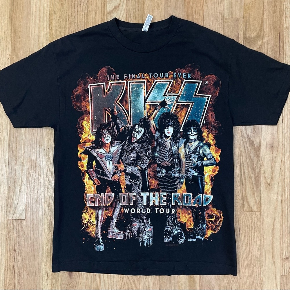 KISS Final Tour T-Shirt Band Tee Rock 2019 LG Concert Music End of the Road